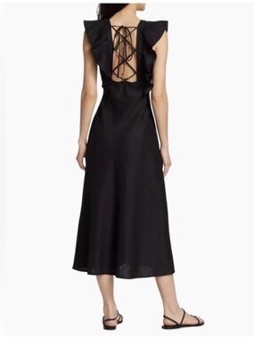 rails yvette dress black | Dresses | Rails Poplin Midi Silhouette Cutout Chic Classic Cocktail Maxi dress with